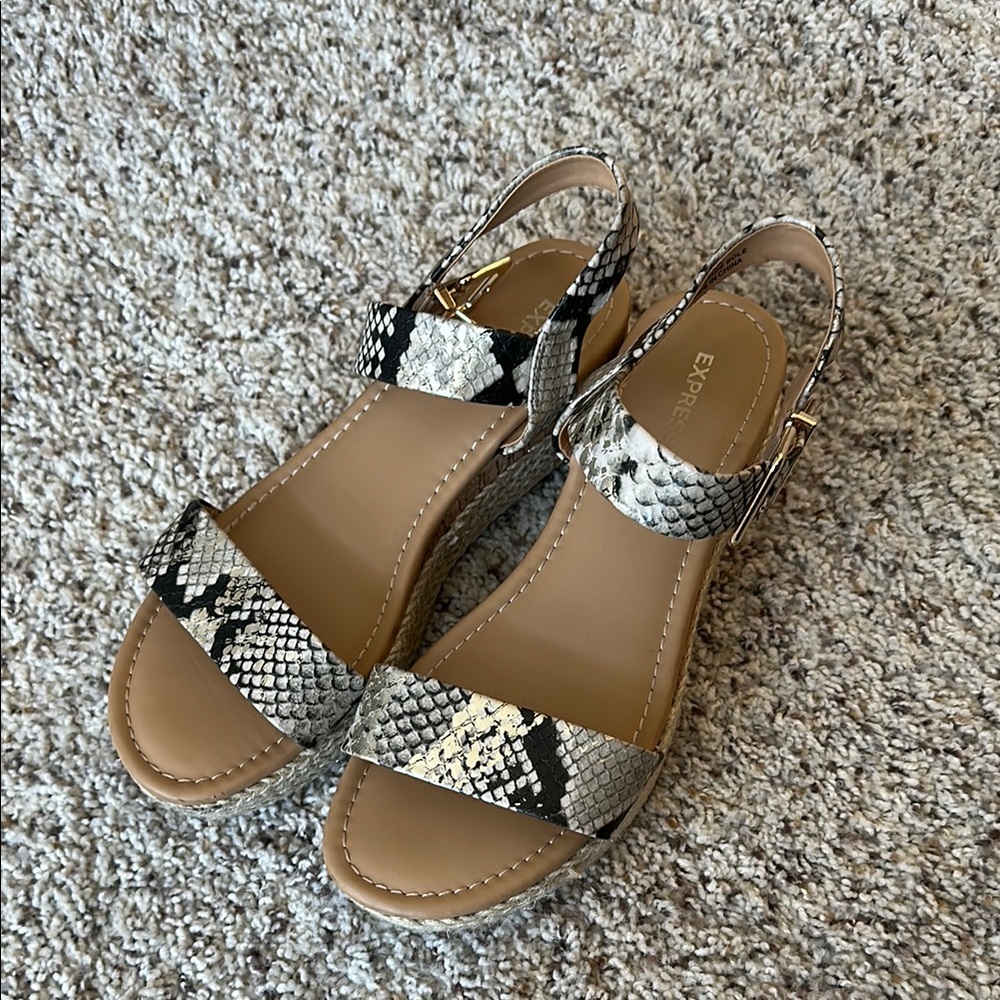 EXPRESS Snake Print Women's Sandals